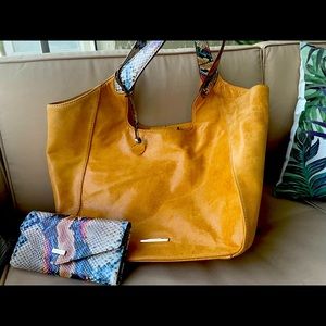 Brahmin soft leather bag and matching wallet